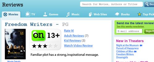 Common Sense Media Website 