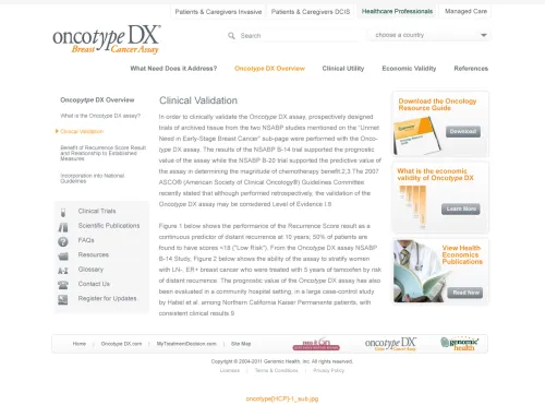 Oncotype DX Website 2